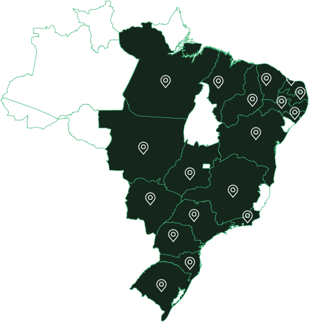 Estados do Brasil em que estamos presentes